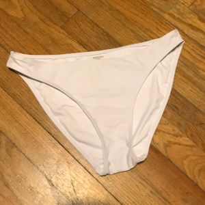 White bikini bottom
